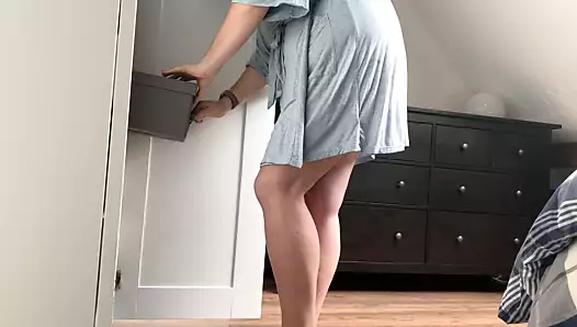 Üzerini Değiştiren Kız Arkadaşım Onu Sikmemi Beklemiyordu