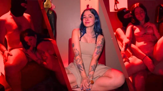 Çapkın bir kulübe ilk gelişimim! - Bir Abone ile ateşli Röntgenci Seks Gösterisi