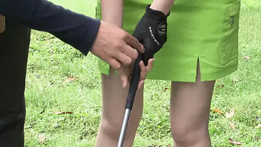akıllı japon bayanlar hobilerini birleştiriyor - golf ve sikiş
