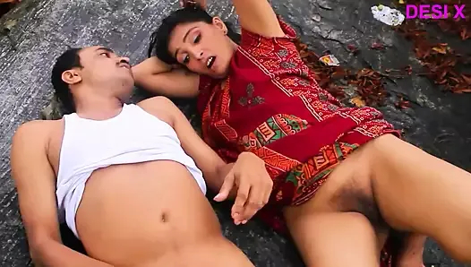 üvey babasıyla ormanda köy kızı sikildi