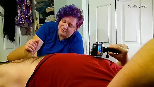 ateşli elle sakso ve ateşli bir altın duş